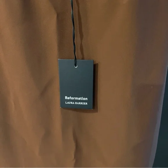 Reformation Brown Velda Maxi Dress Size 4 NEW! New with tags! - Picture 5 of 8